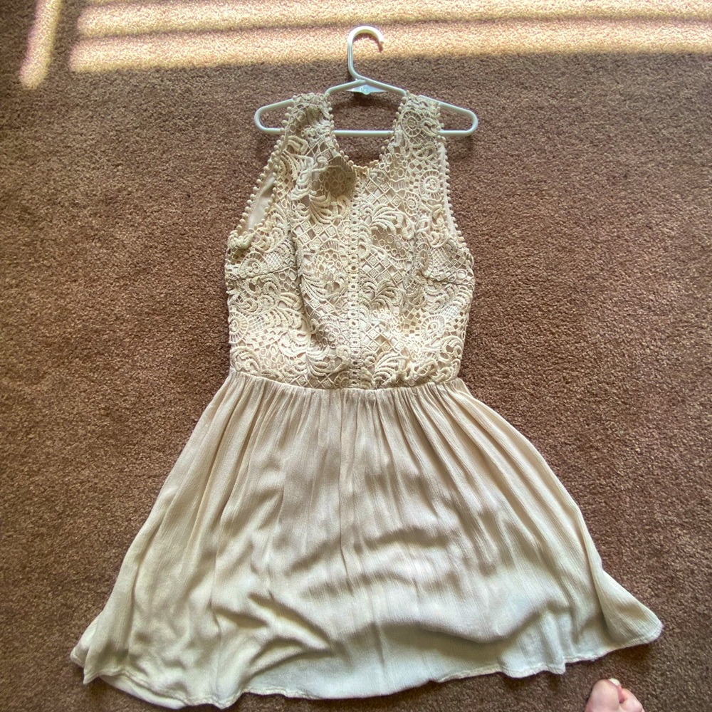 Cream Colored Semi-Formal Dress